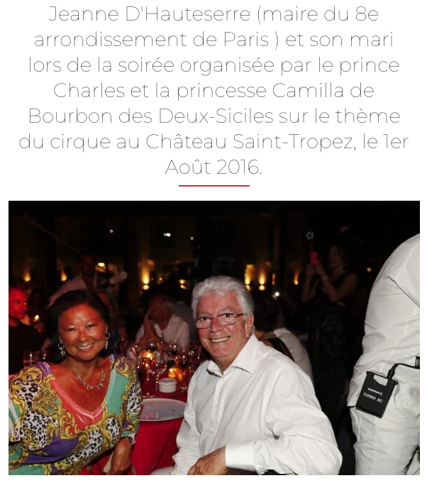 Depuis que Mme d'Hauteserre, née Jeanne LELARGET à Haï Phong, fréquente le haut-gratin, elle a de sacrés frais de représentation.
Pourquoi ne puiserait-elle pas dans les caisses publiques comme tous les autres?