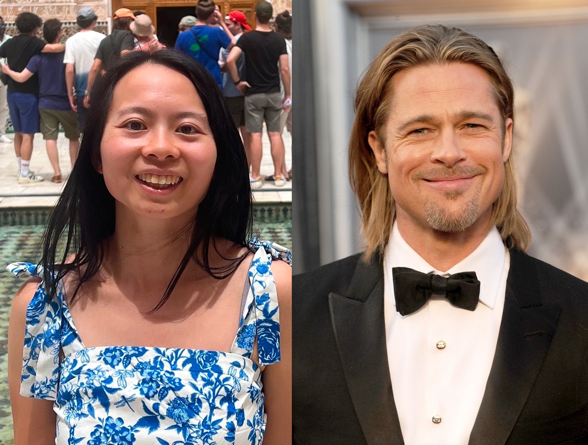 jackimyra's tweet image. Took babify.dev for a spin and generated a baby between me and… Brad Pitt. 🍼😅
10/10 chaos. Would co-parent the algorithm.
Try “celebrity mode” →  #buildinpublic #AI #justforfun #ProductDesign #24appsin1week