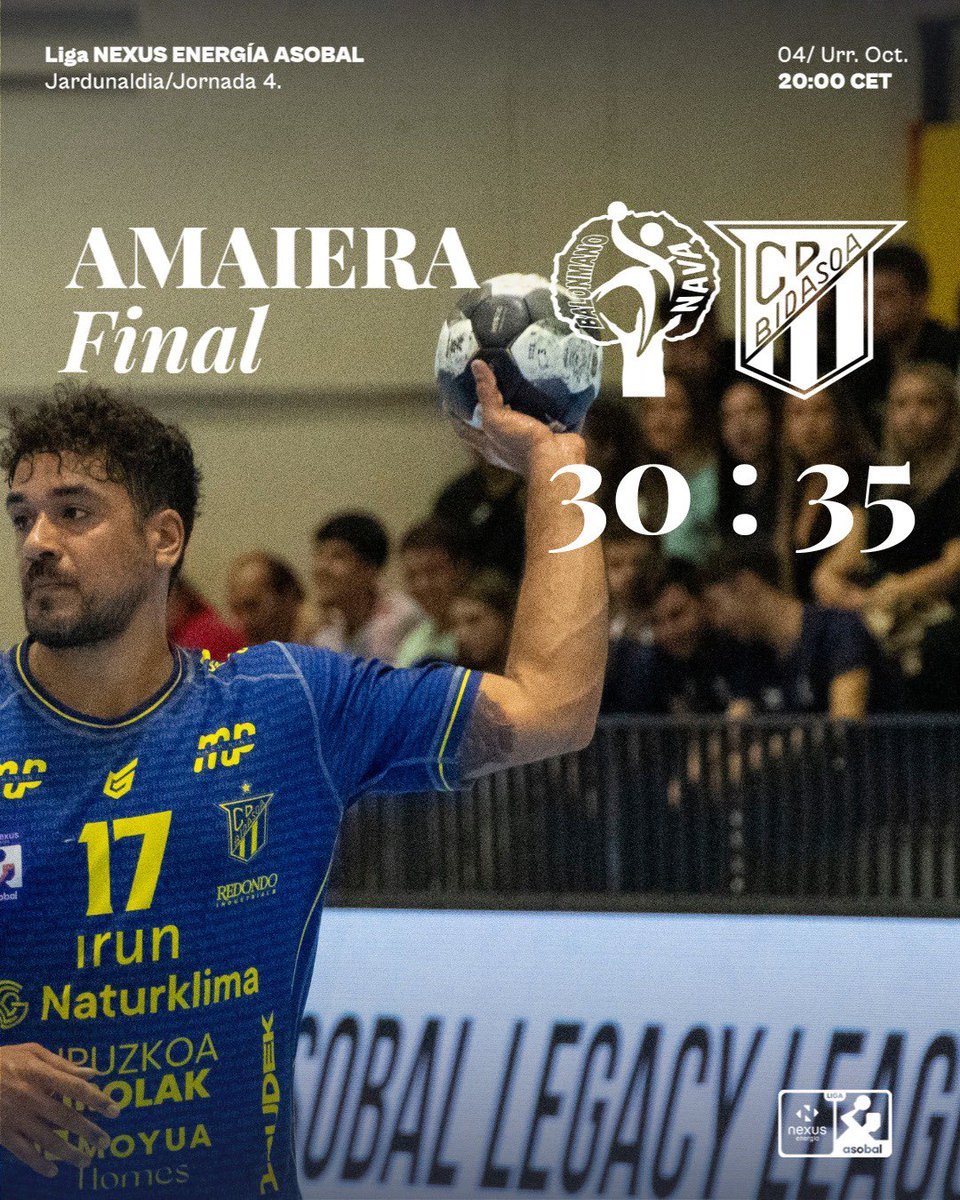 CDBidasoaIrun's tweet image. 𝐀𝐌𝐀𝐈𝐄𝐑𝐀

✅ 𝐆𝐀𝐀𝐀𝐀𝐀𝐑𝐀𝐀𝐀𝐀𝐈𝐏𝐄𝐄𝐄𝐄𝐄𝐍𝐀𝐀𝐀𝐀𝐀!!!!!

💪 ¡¡Gran trabajo de todo el equipo para volver a sumar ✌️ puntos!!

#AupaBidasoa💛 #BatzenGaituenKorrontea