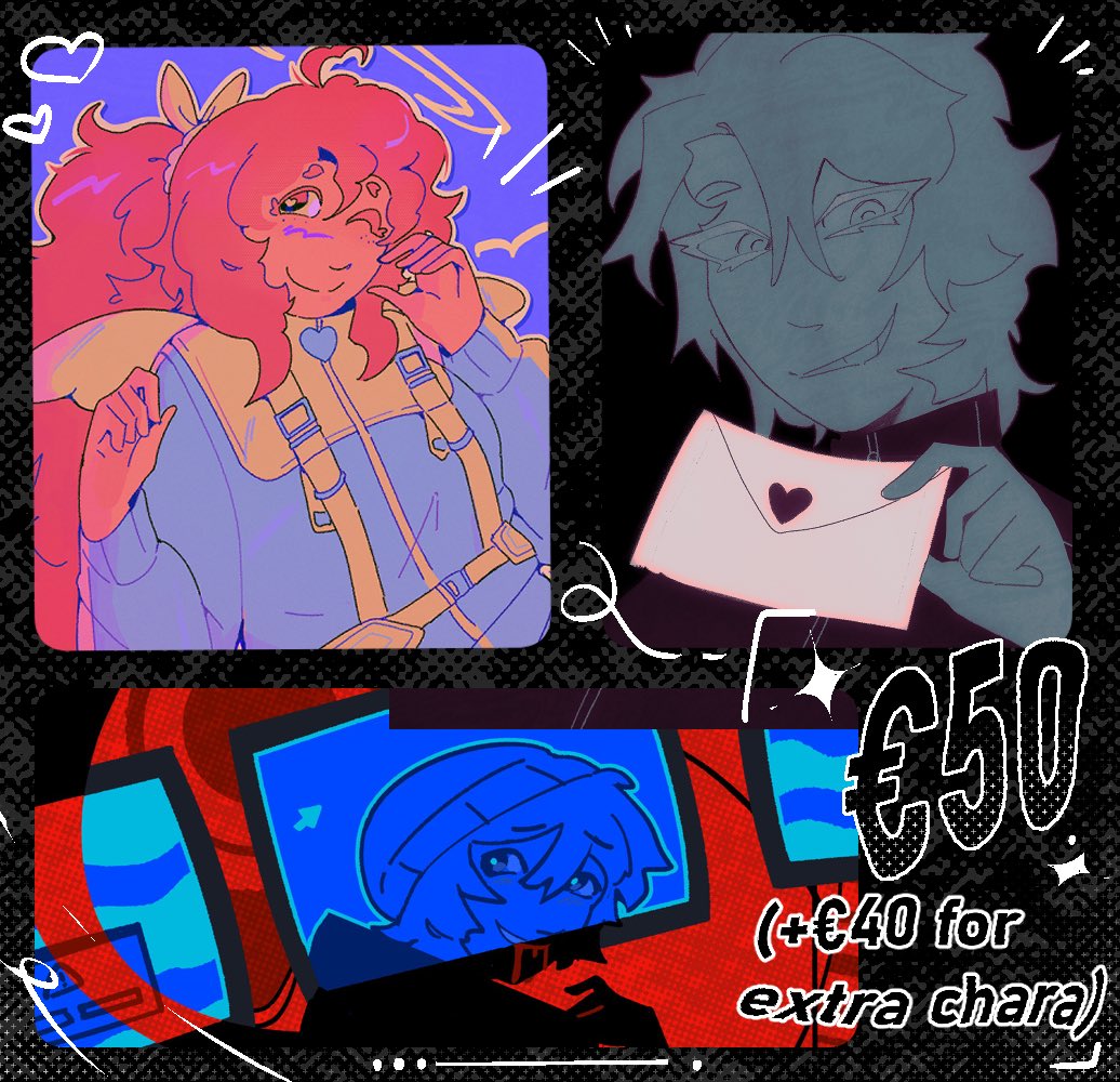 cupidswoe's tweet photo. Opening 2 illustration slots ^^ (and 1 animated slot!) deets below! https://t.co/tknXiiBTlz