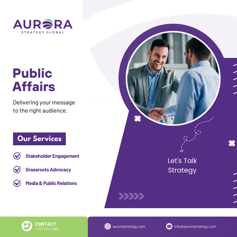 Aurora_Strategy's tweet image. 📣 Public Affairs is more than messaging—it’s about meaningful influence.