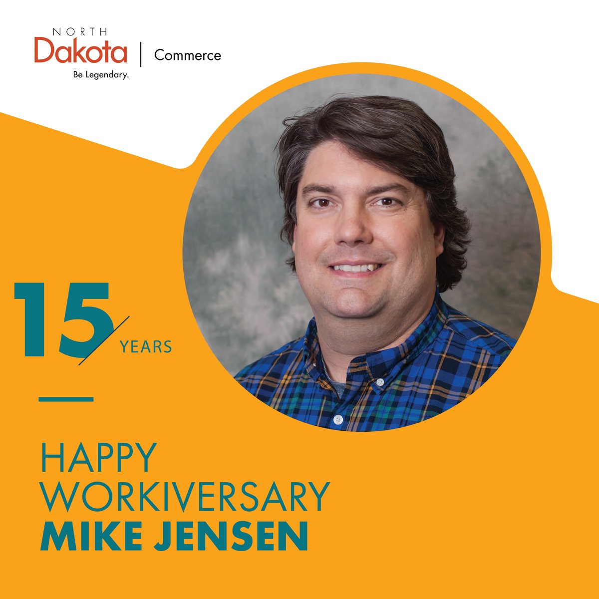 Mike Jensen is celebrating 15 years with the State of North Dakota! 

As the Outdoor Promotions Manager for North Dakota Tourism, Mike is responsible for a wide range of duties including media relations, marketing, and policy for outdoor recreation, as well as managing the film