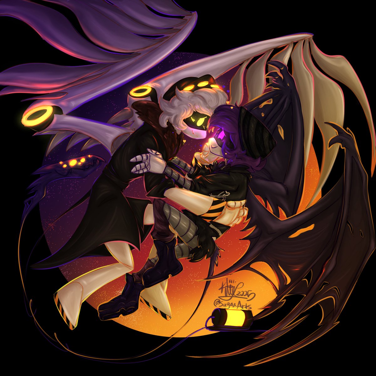 fundip_fridays's tweet photo. yesterday was national boyfriend day so I had to draw some NUzi for my sweet bf, I really loved how it came out so I decided to post it💜💛 
#nuzimd #UziDoorman #Murderdrones #SerialDesignationN #nuzi #fanart https://t.co/2u60qZqeH3