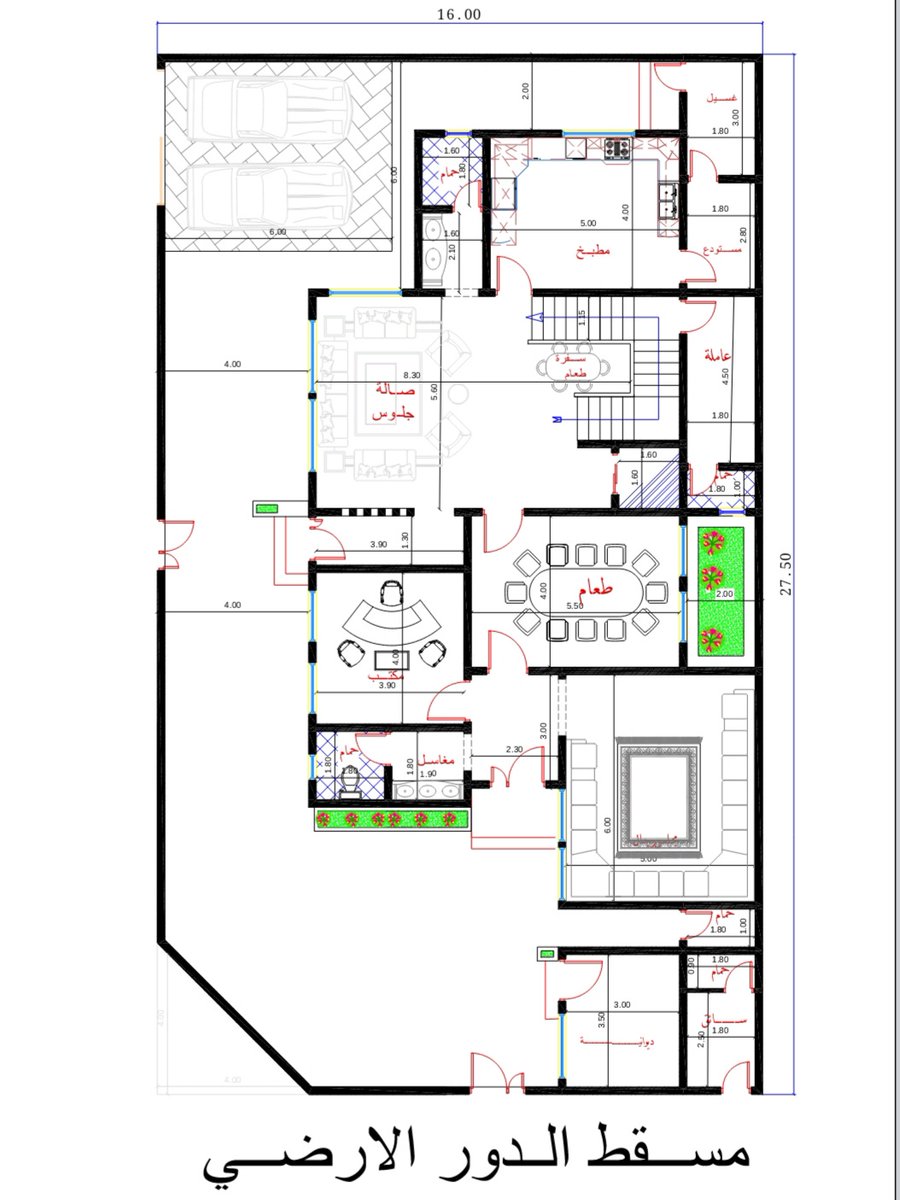 اراى الاخوة المهندسين 
مخطط فيلا مساحة الارض 16×26.5.
وشكرا
<a href="/ssrrr22/">مهندس عبدالغني الجند</a>
<a href="/EA_ARCH/">م. عبدالرحمن السالم | Barcon</a>
<a href="/Awad4d/">مخططات و تصاميم</a>
<a href="/drehimm/">فهد</a>
<a href="/ArchAnass2022/">مهندس معماري Arch/ Anas</a>
<a href="/tamimi_2691/">عبدالله التميمي</a>
<a href="/QSdar_hub/">الجودة لمنزلك - QSDar</a> 
<a href="/ArchitectsG/">معماريون📍نصائح معمارية</a> 
<a href="/arch_marwa123/">🇸🇦مهندسة معمارية✍🏻@ Designer Architect</a> 
<a href="/3bdullhEng/">معماري I عبدالله المقبل 💁🏻‍♂️👷🏻‍♂️🇸🇦</a> 
<a href="/eng_AAww/">مهندس معمارى</a>
#مخططات_فلل 
#مراجعه_مخططات_المتابعين
#مراجعة_تصاميم_المتابعين
