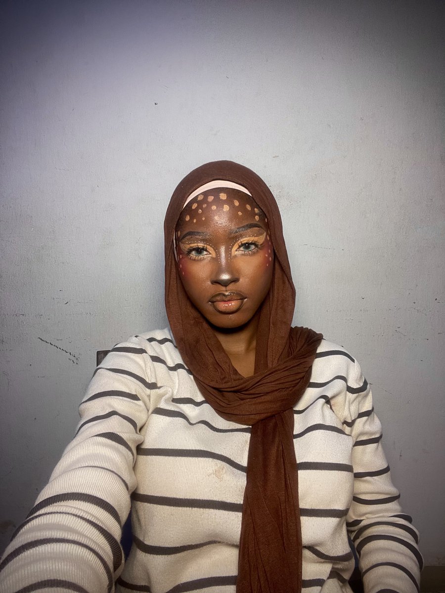 Deer makeup inspo vs recreation