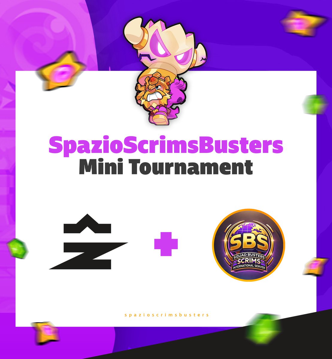 🏆 SpazioScrimsBusters 👹
         -Mini Tournament-

Bored this weekend??? 
<a href="/SBS_SquadScrims/">SBS - Squad Busters Scrims</a> and their favorite aliens 👽 join in a collaboration to bring you a quick tournament this Sunday. It will be in the Monster Trophy mode and anyone can try to participate. We will open