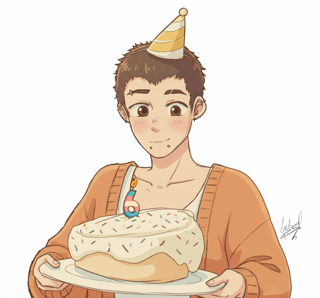 feliz aniversário meu &lt;3 mt épico ser trans, é tp ter uma skin lendária rara