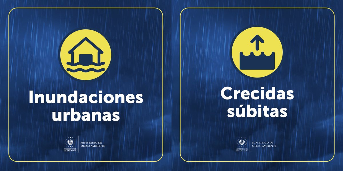 MedioAmbienteSV's tweet photo. 📌#ElObservatorioInforma
ATENCIÓN.  

Inundaciones y crecidas súbitas en los distritos: San Francisco Menéndez, Jujutla, Guaymango, Santo Domingo de Guzmán y alrededores, debido a lluvias intensas.  

Estas condiciones podrían  afectar temporalmente la movilidad e infraestructuras y además, generar desbordamientos de ríos y quebradas afectando zonas cercanas a sus riberas, sin daños en infraestructura.