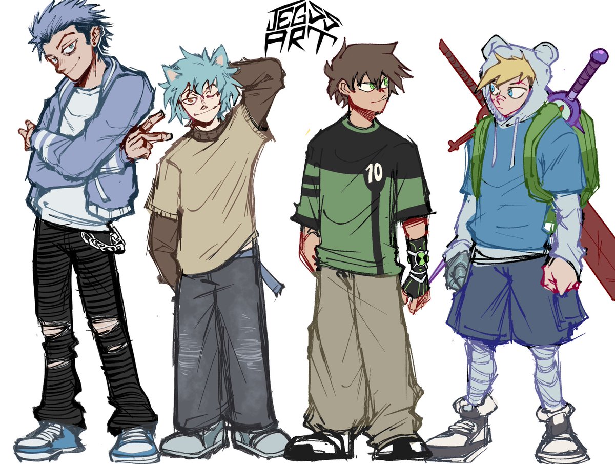 JegssArt's tweet image. The big 4 (1/4)