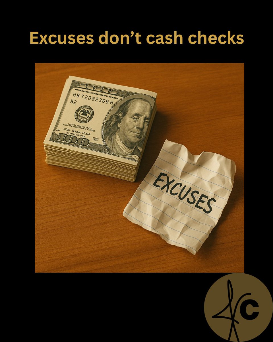 jimc_nky's tweet image. You can have results or excuses—not both.
Which are you choosing today?

Follow for more real talk daily.

#excusesdontpay #ResultsOnly #DisciplineOverDistraction