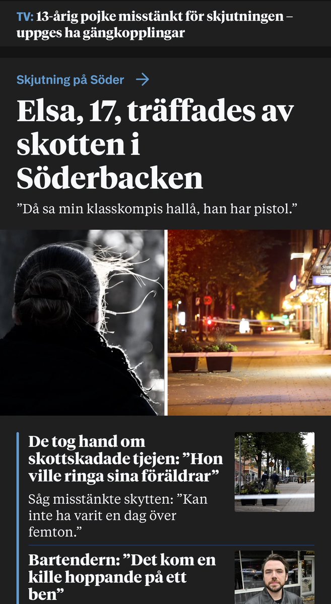 Är det såhär vi ska behöva läsa tidningen igen? 
Ärligt. Vad är det för jävla fel på folk idag? 
VEM MÅR BRA AV DETTA
