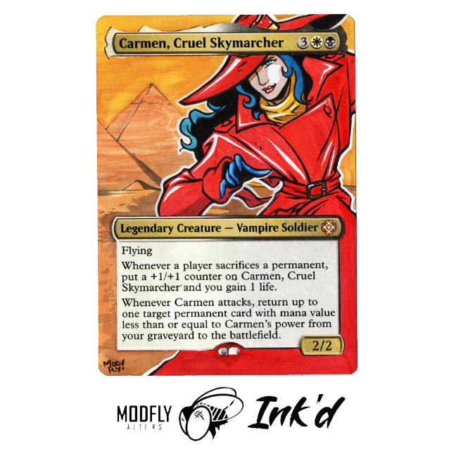 Modflyalters's tweet image. Where in the world is Carmen, Cruel Skymarcher?
Ref. official art
Not for sale.