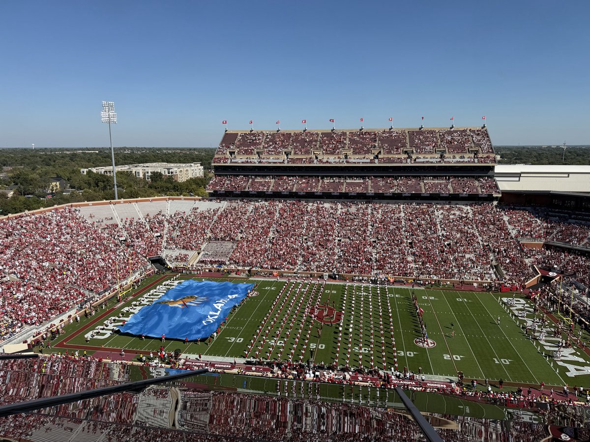 Great day for football in Norman, Okla.