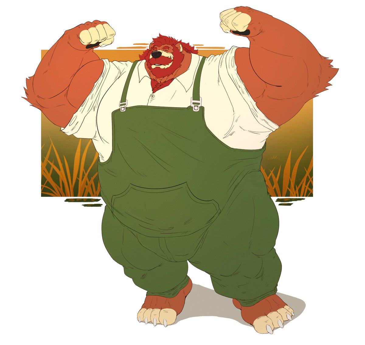 The big bear has arrived!! 🐻💪

Commission for <a href="/Kidestos/">Kidestos</a> THAANKS!!!