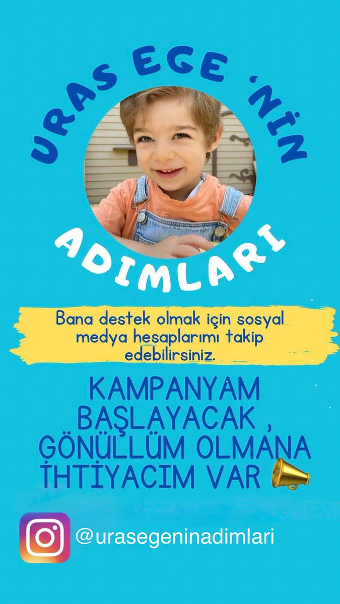 Şu an valilik iznini bekliyoruz. Kampanyamızın şeffaflığı ve güvenirliği açısından bu süreçte bağış kabul etmiyoruz. Bu süreçte bana destek olmak isterseniz sayfamı ETİKETLEYİP tüm sosyal medya hesaplarınızda paylaşırsaniz beni çok mutlu edersiniz.
Birlikte Başaracağız 💛
#DMD