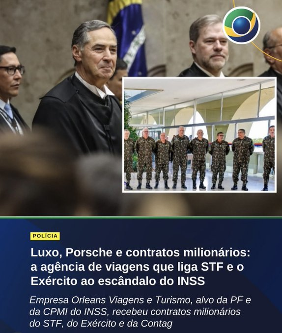 BrazilenDireita's tweet photo. Ora vejam só...
Quem vai explicar porque o #STF pagou R$ 4,4 milhões a uma empresa que recebeu R$ 5,2 milhões da #CONTAG? 
Ninguém? 

O STF vai impedir que a #CPMI descubra?
#cpmidoinss https://t.co/As82MmUenl