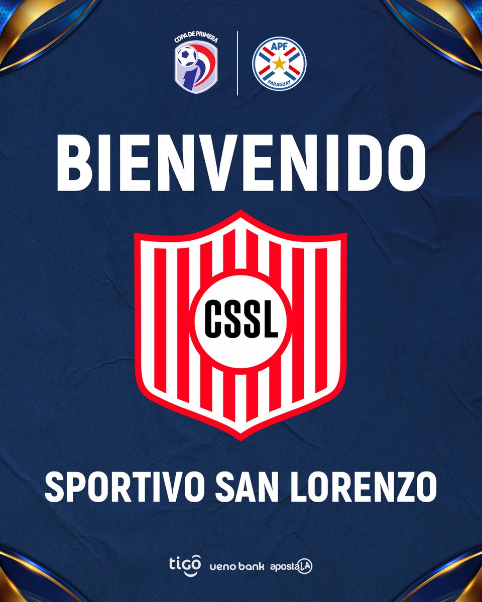 CopaDePrimera's tweet photo. ¡El conjunto Rayadito está de regreso! 👏🏻

El Club Sportivo San Lorenzo es el segundo equipo ascendido de la @IntermediaAPF 2025 y disputará la próxima temporada en la División de Honor del fútbol paraguayo. 

¡Felicitaciones, @SanLorenzo1930! 
¡Nos vemos en 𝟐𝟎𝟐𝟔! 🏆⚽ https://t.co/ovqi3QHSGh