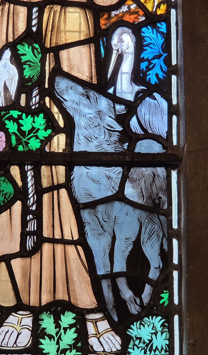 bcdyingmuseum's tweet image. Saint Francis and the birds..

St Francis for his feast day at St James church Blakedown, by James Hogan for Powell and Sons.

#stfrancisofassisi #stfrancis #powellandsons  #stainedglass