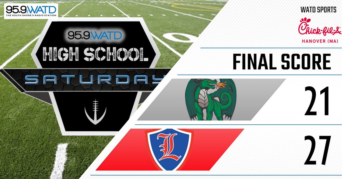 FINAL: <a href="/Londonderry_ath/">Londonderry Athletic</a> 27, <a href="/DuxHSFootball/">Duxbury HS Football</a> 21

<a href="/Davis_Magarian/">Davis Magarian</a> scores the game winner for the Lancers with just over 2 minutes left

<a href="/sully_daron16/">Sullivan Daron</a> 11/19, 246yd, 3TD 
Rao 3rec, 96yd, TD
<a href="/Devin_VanAvery/">Devin VanAvery</a> 3rec, 87yd, 2TD; GW INT

For DUX - <a href="/brhinesmith3/">Brady Rhinesmith</a> 13/25, 184yd, 2TD, INT