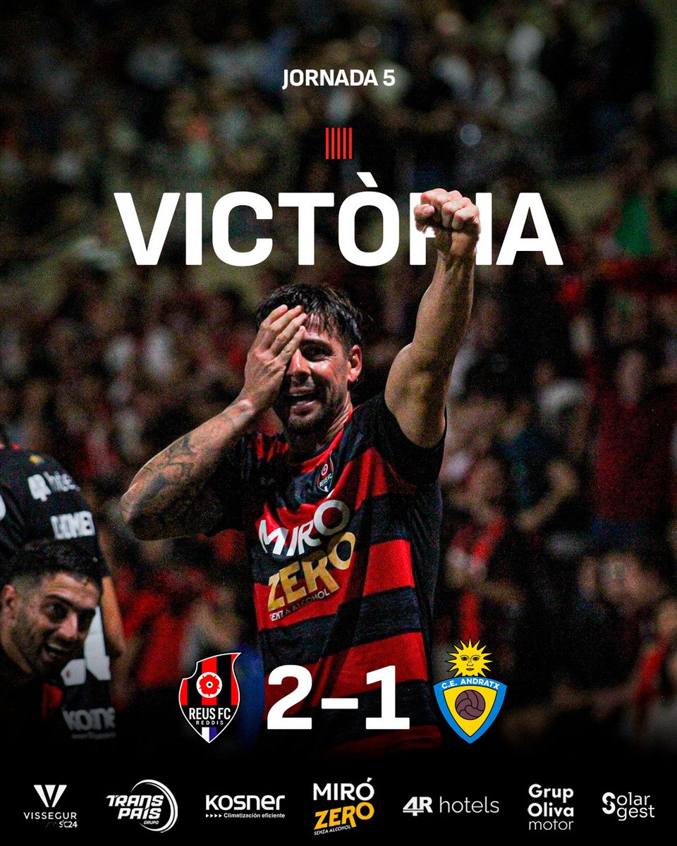 FINAL. FINAL. FINAAAAAAAAL ❤️🖤

🥃 FUTBOL VERMUT A L’ESTADI MUNICIPAL.

⚽️ Sergi Casals (33’)
⚽️ Xavi Molina (71’)