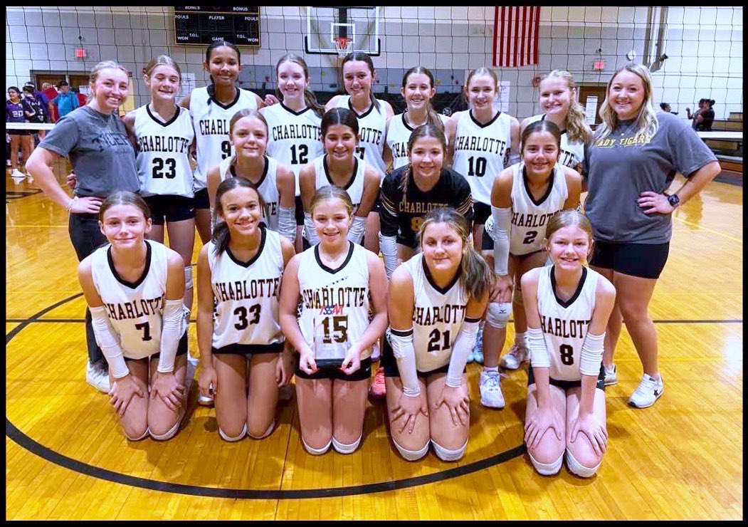 🏐 Region 6 CHAMPIONS!!!
With today’s Region 6 title, the Charlotte Lady Tigers volleyball squad has earned a return trip to the STATE TOURNAMENT!!! Outstanding!