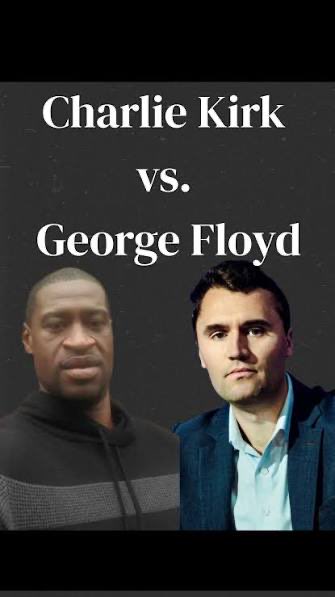 MarcWaters9's tweet photo. Honest question:  For all the people offended by the tributes and reaction to Charlie Kirk’s death saying ‘He was a podcaster!’  What/Who was George Floyd that justified the reaction to his death? https://t.co/fOML1pjhgL