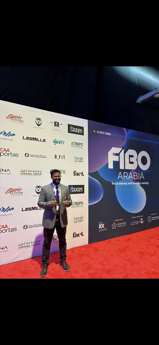 تشرفت بالمشاركة في #fiboarabia ، الحدث الرائد في مجال الصحة واللياقة البدنية.
تجربة مميزة جمعت نخبة من الخبراء والمختصين في أجواء ملهمة تعكس تطور قطاع الرياضة والصحة في المملكة.