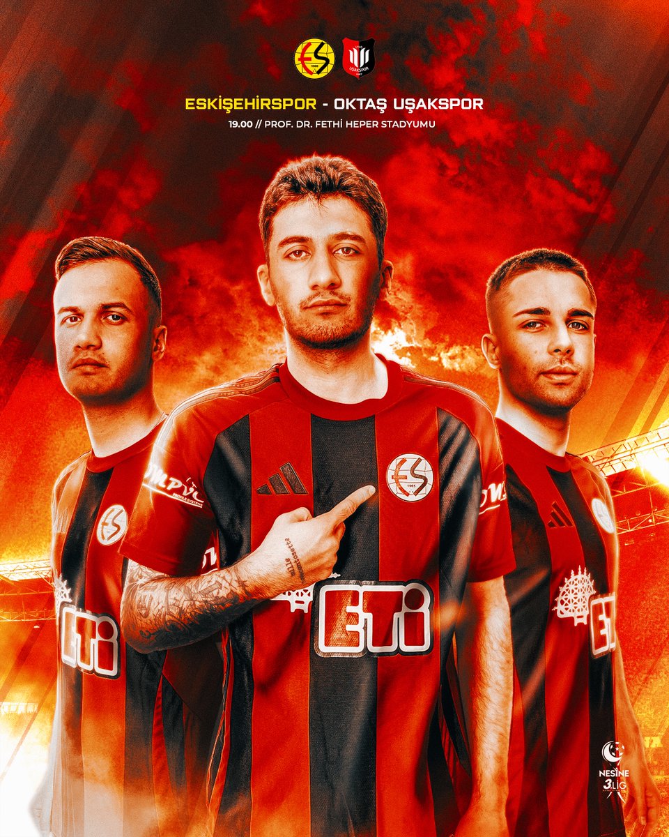 ⚽ Nesine 3.Lig 5.Hafta
🆚 Oktaş Uşakspor
🗓 5 Ekim 2025 Pazar / 19.00
🏟️ Prof. Dr. Fethi Heper Stadyumu
📺 Bi Kanal TV