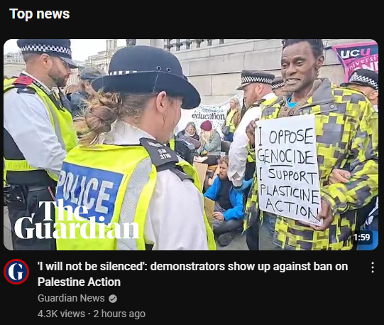 DaiReaver's tweet photo. @ScotsVeteran67 Just saw this on the youtube feed.. not watched so not sure if the spelling is intentional or not as yet, must be intentional, bet it confused the police.. will watch it later. 😂 https://t.co/L5orzX2tgT