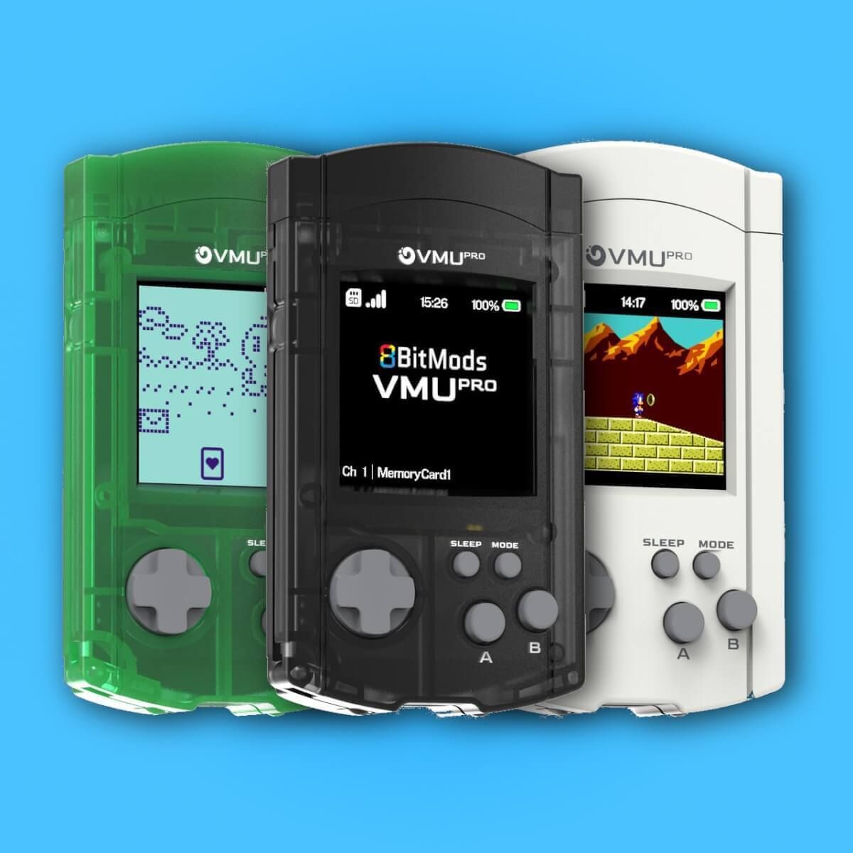 8BitMods are taking pre-orders of their new Sega Dreamcast VMU replacement, the VMUPro. More than a memory card, the VMUPro is also a retro handheld! 

retrohandhelds.gg/8bitmods-unvei…