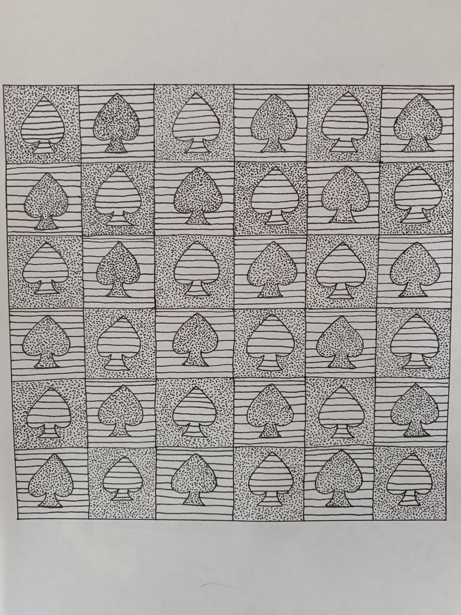 KariDrawin's tweet photo. #Dibujosamano #drawings #texturas #textures #patron #Pattern #ritmoalterno #alternatingrhythm #Repeticion #texturerepear #Diseñografico #desing #KariDrawings #Parati
 ⬛⬜🖤🤍⚫⚪
@KariDrawin https://t.co/gTeHoQAKpT
