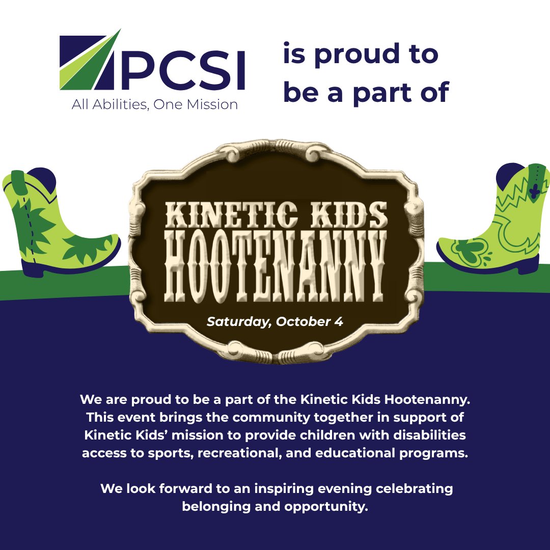 We’re proud to partner with Kinetic Kids Hootenanny. This event supports their mission of providing children with disabilities access to sports, recreation, and education, celebrating inclusion and opportunity. 

#KineticKids #Hootenanny2025
