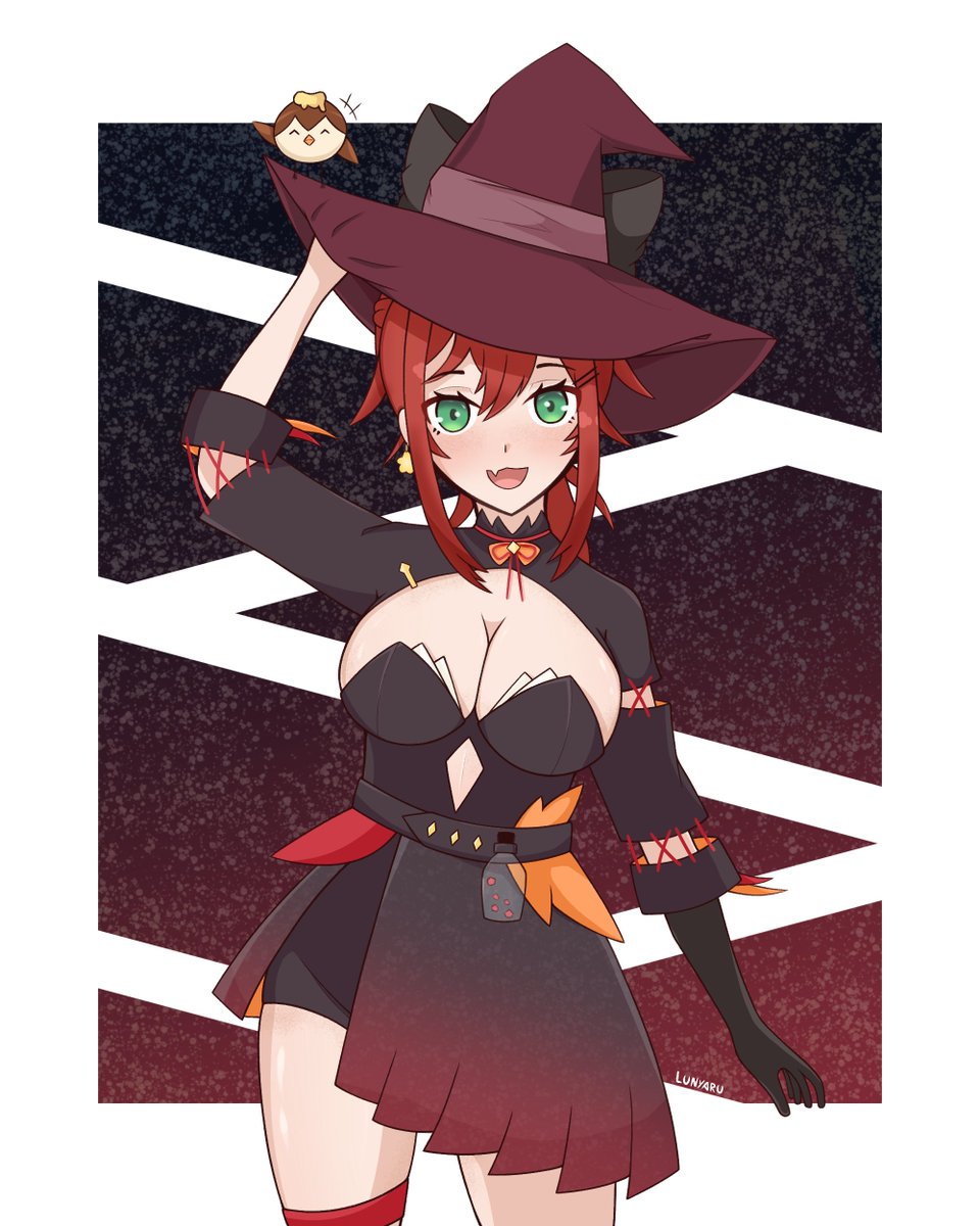 Lunyaru's tweet photo. My witch's apprentice can't be this cute!!! https://t.co/mHaVG8dplo