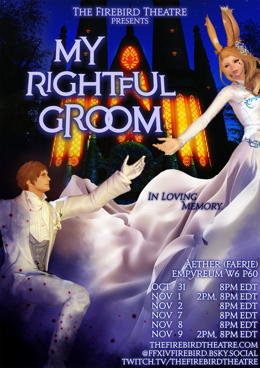 ffxivfirebird's tweet image. Save the dates &amp;amp; times, we&apos;ve got ourselves a wedding coming up!