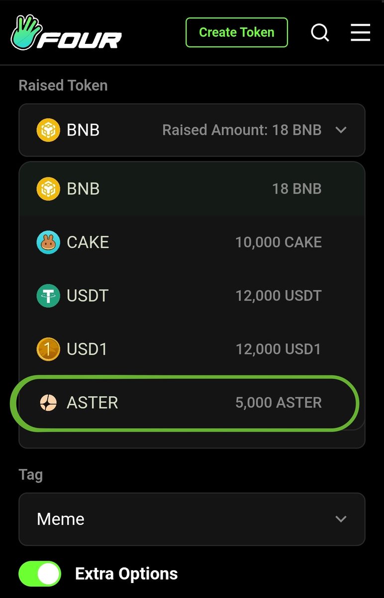 Massive for ASTER on the Four meme launchpad 👀