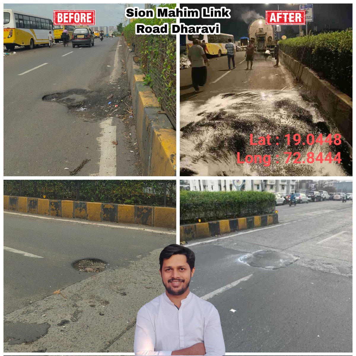 ataulkhan09's tweet image. ASW-W01277🚧 

*As Requested By Resident Of Sion Mahim Link Road Dharavi Mumbai-17

✅ Potholes are fixed

#Ataul4u #Ataul #Dharavi #KaamBoltaHain 
#AtaulKhan #mumbai
#DharaviKiAwaz
#AtaulSocialWorker