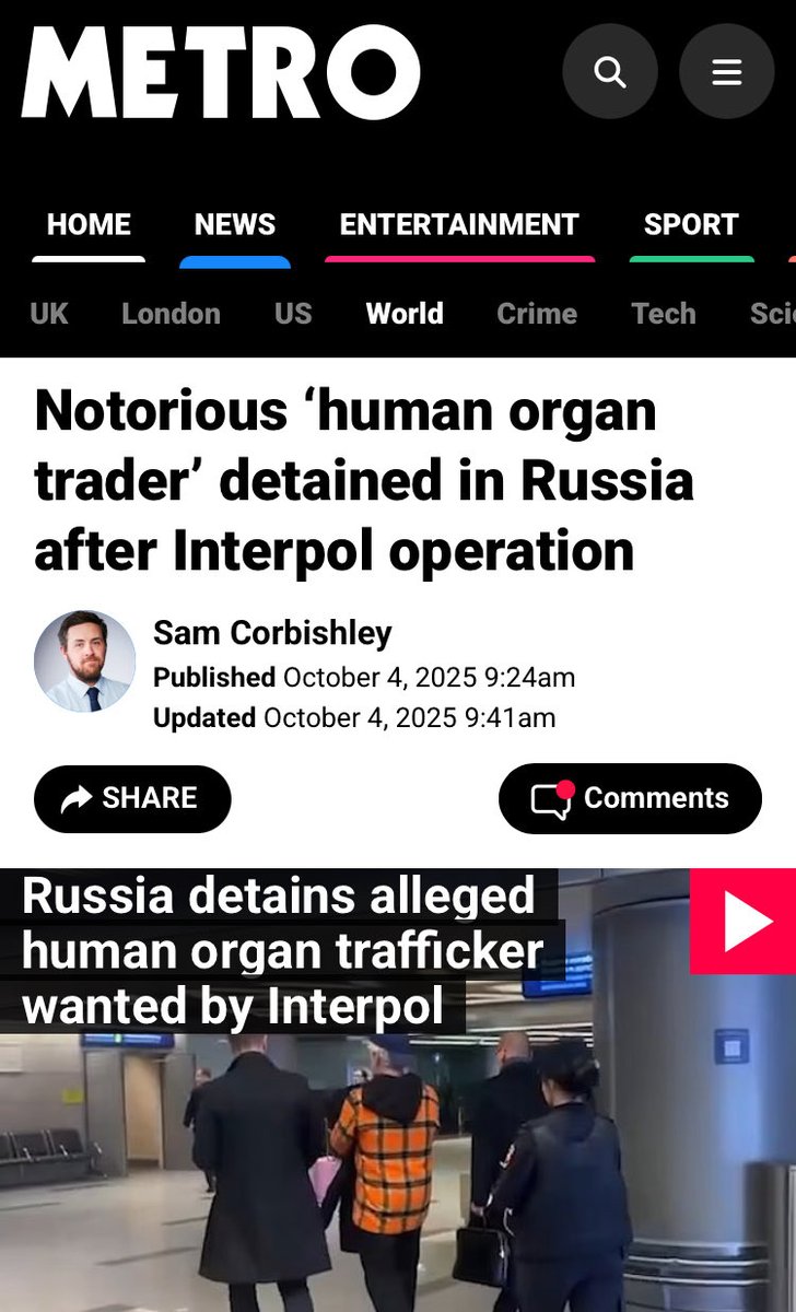 River3The's tweet image. Sickos‼️

metro.co.uk/video/russia-d…

#ForcedOrganHarvesting
#HumanTrafficking