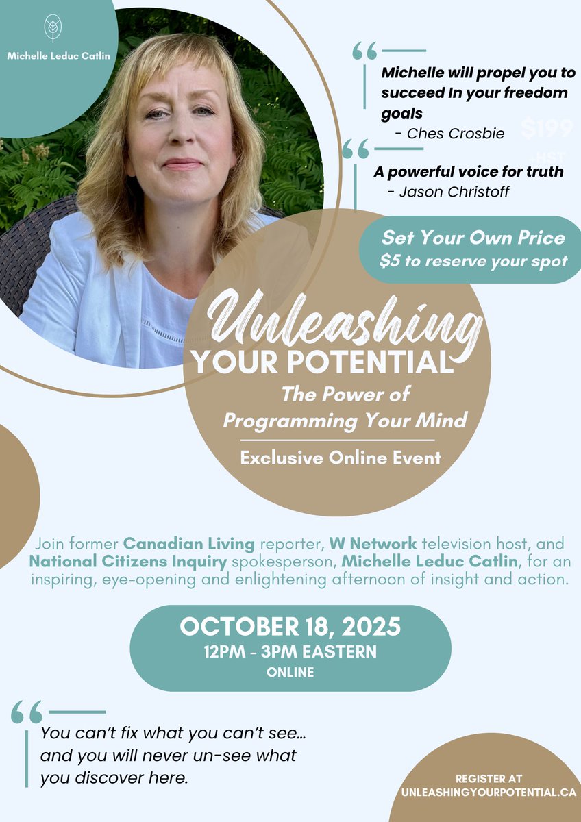 For anyone interested in interrupting negative patterns.
Come participate in the Reciprocity Economy.
Meet like-minded people.
Empower yourself.

unleashingyourpotential.ca