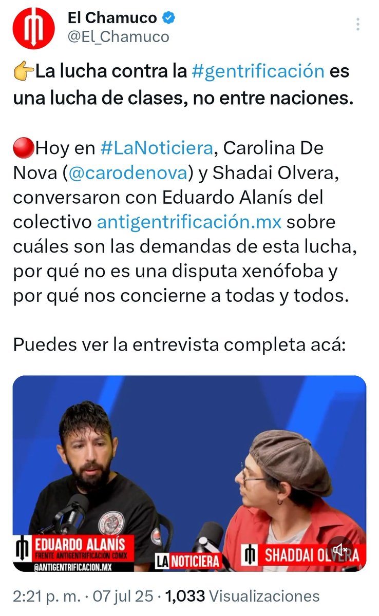 Aldo Hinojosa (@aldohinojosaart) on Twitter photo Les recuerdo que este porro de las 40 horas y su grupo de choque vandalizan museos, saquean librerías, queman los libros. Y también dirige las marchas donde copia el discurso xenófobo de Trump.
Y cretinos como los de <a href="/El_Chamuco/">El Chamuco</a> lo presentan como activista 🚩 Les recuerdo que este porro de las 40 horas y su grupo de choque vandalizan museos, saquean librerías, queman los libros. Y también dirige las marchas donde copia el discurso xenófobo de Trump.
Y cretinos como los de <a href="/El_Chamuco/">El Chamuco</a> lo presentan como activista 🚩