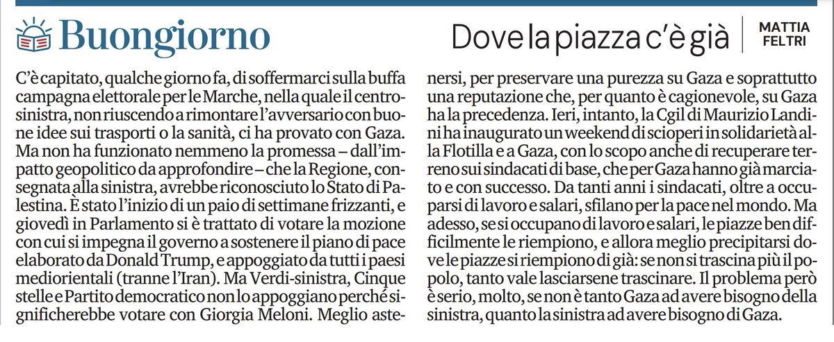 Perfetto <a href="/mattiafeltri/">mattia feltri</a> #buongiorno <a href="/LaStampa/">La Stampa</a>