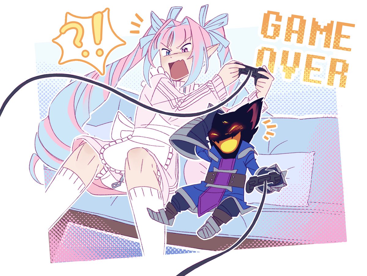 verytiredchild's tweet image. art trade with @YumeMageMinion !!