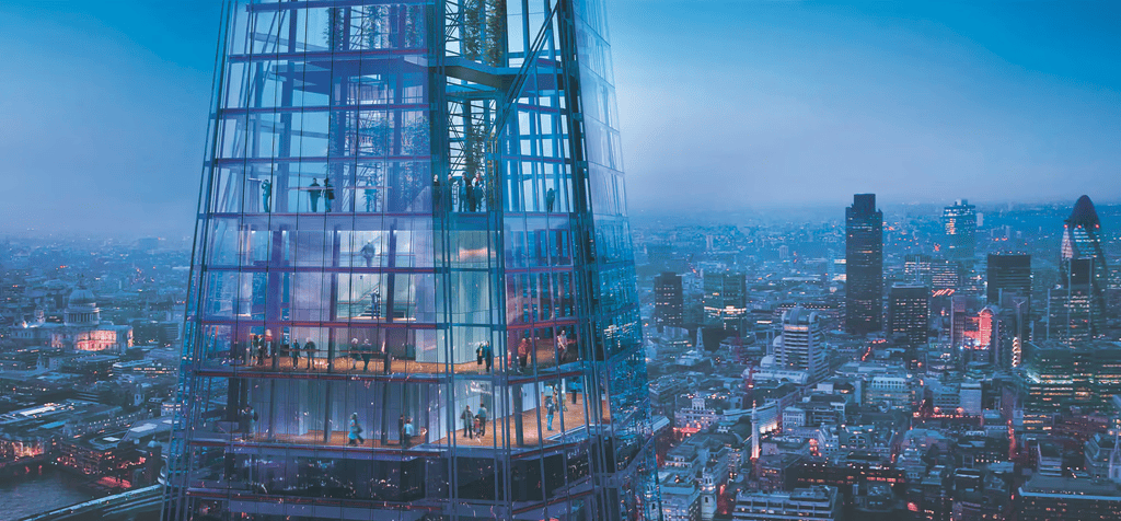 tickadoo's tweet photo. Watch London sparkle from The Shard’s viewing deck after dark; evening slots are live on tickadoo. #ViewFromTheShard #tickadoo https://t.co/UQShltMkKb https://t.co/zL6Ioh8JgR