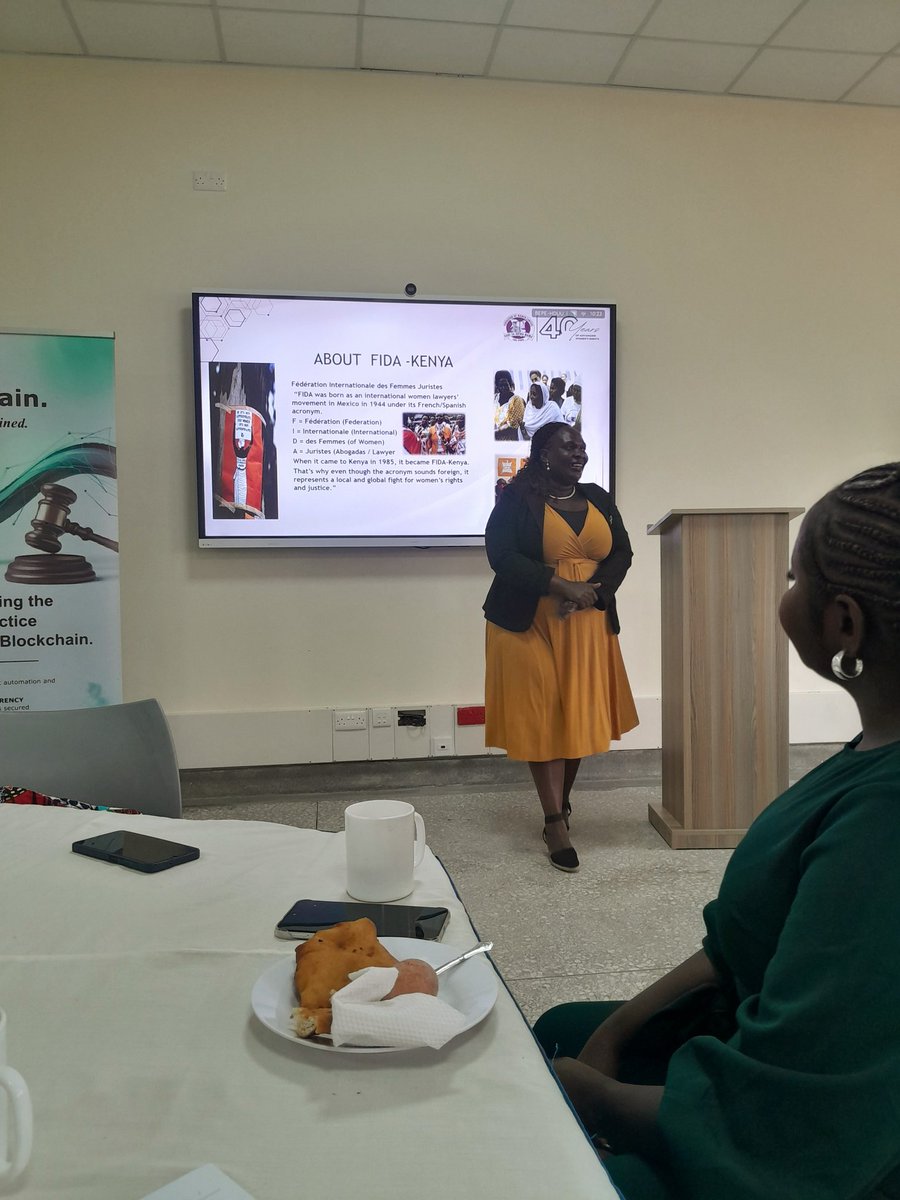 Kicking off #DLASJUNCTION2025 was Brenda from <a href="/fidakenya/">FIDA-Kenya</a> who emphasized the role of Strategic Litigation in empowering women and vulnerable people in society. 
#hakichain