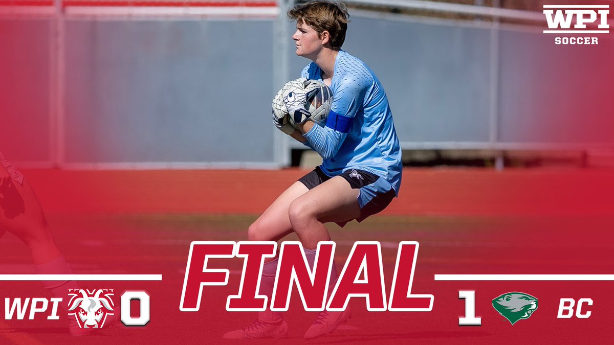 WPIAthletics's tweet photo. Final at H. Carr Field. 

Box score now, recap soon ⤵️
📊-https://t.co/f7pxTfiTmm

⚽️x🐐
#GoatNation #d3soccer https://t.co/bVNa706yie