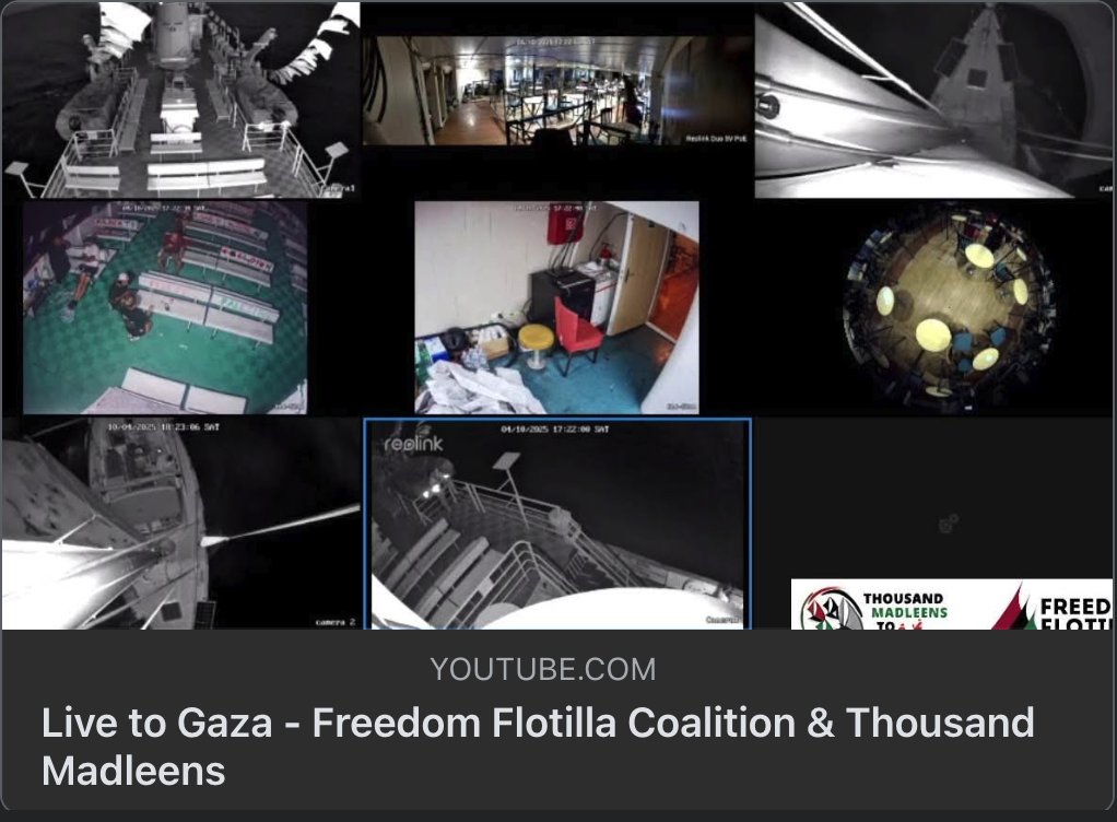 Como te contamos en MundoAbierto.info, una nueva flotilla humanitaria se dirige a Gaza y probablemente llegará a la zona de riesgo en unos tres días.

Apóyala y sigue su navegación aquí: thousandmadleens.fr/tracker/

Y su transmisión en vivo aquí: youtube.com/watch?v=SER728…