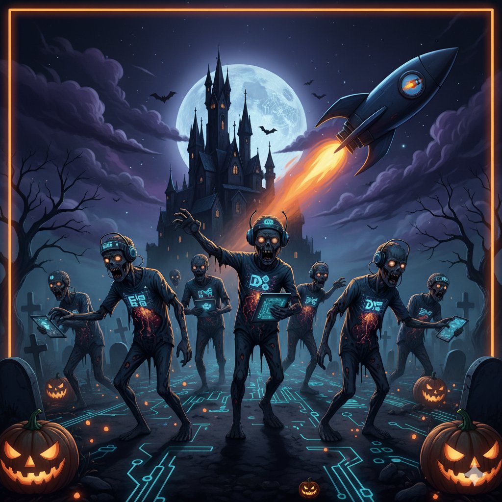pixl__punk's tweet image. 🦇P.S. Q4 Prophecy
AI-Web3 hybrids hit 1M DAUs, rising like zombies. You brewing something? DM for collabs or ghost stories. Happy haunting, degens! 🚀🎃 #BuildOnWeb3