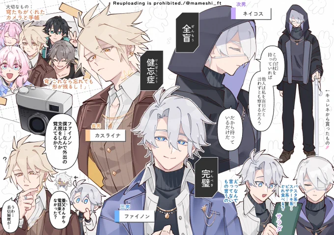 うちの現パロファイノン3兄弟☀️設定 