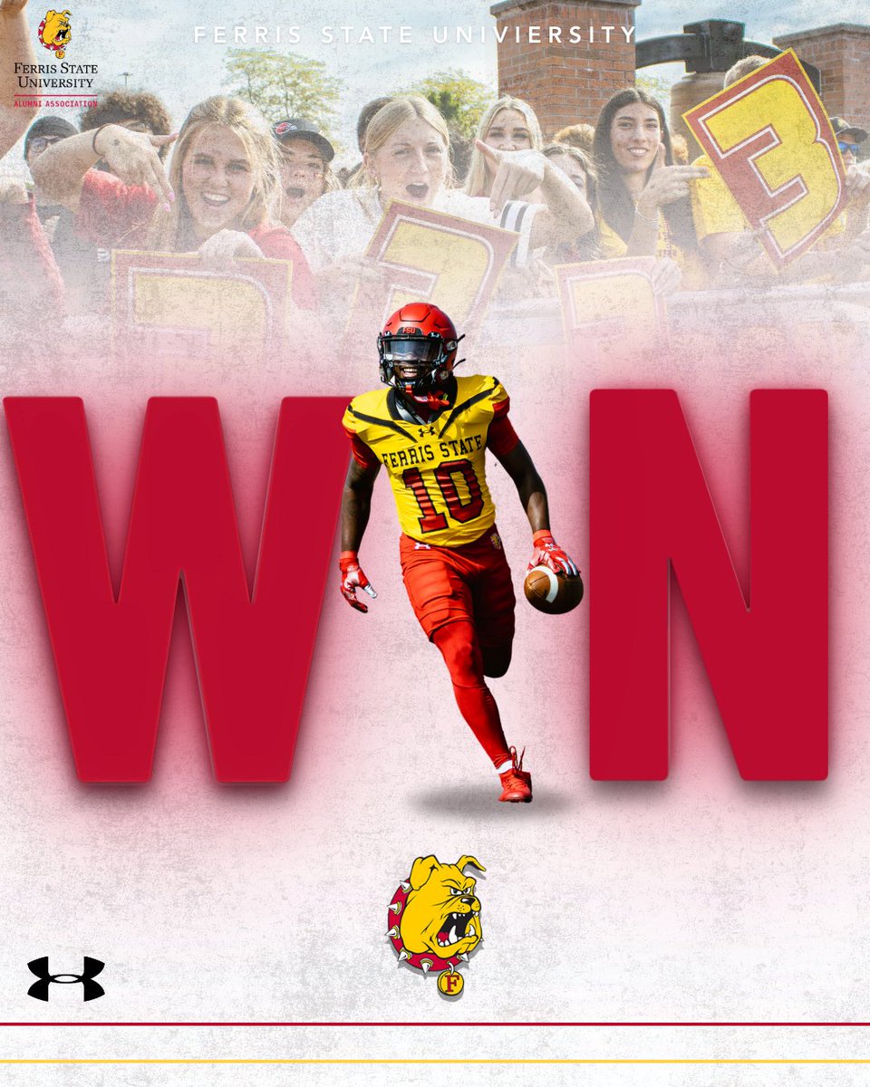 FerrisAlumni's tweet photo. The Bulldogs take care of business on the road, securing a 66-0 victory over Roosevelt University. Way to go, dawgs! 🐶🏆
#BulldogforLife #Dawgswin #FerrisStateFootball https://t.co/W99b75eI9Z