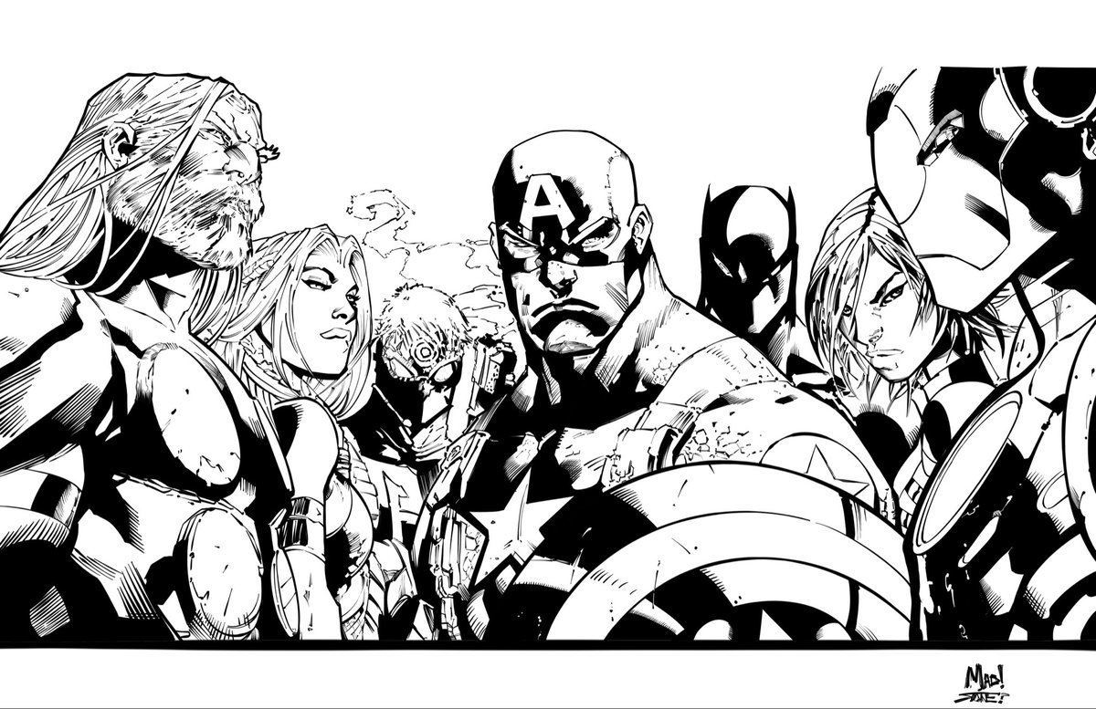 JamesLeeStone's tweet photo. Yeah I @Procreate inked a @JoeMadx piece… https://t.co/Mr5AJOI7dB