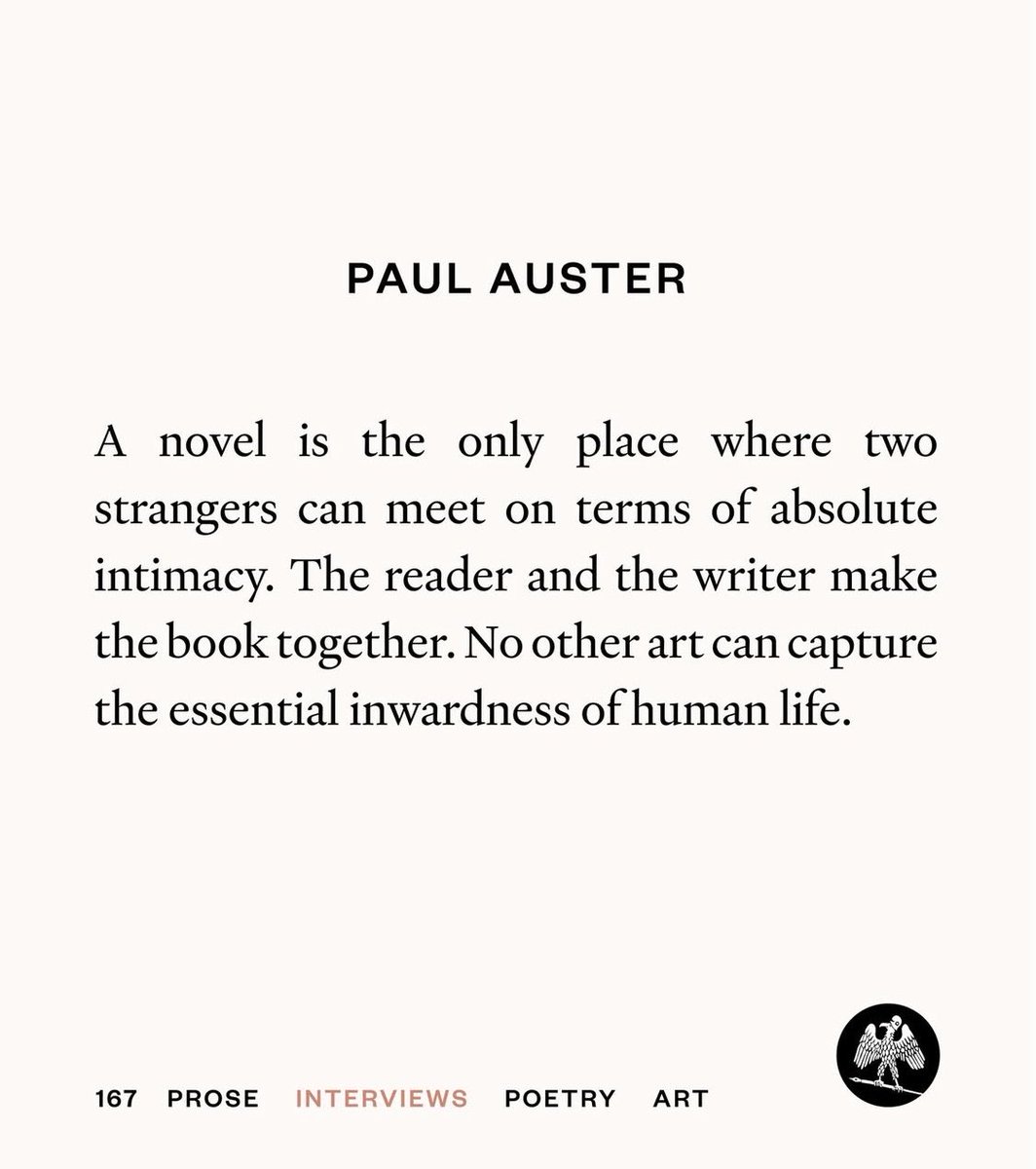 #PaulAuster ⁦<a href="/parisreview/">The Paris Review</a>⁩